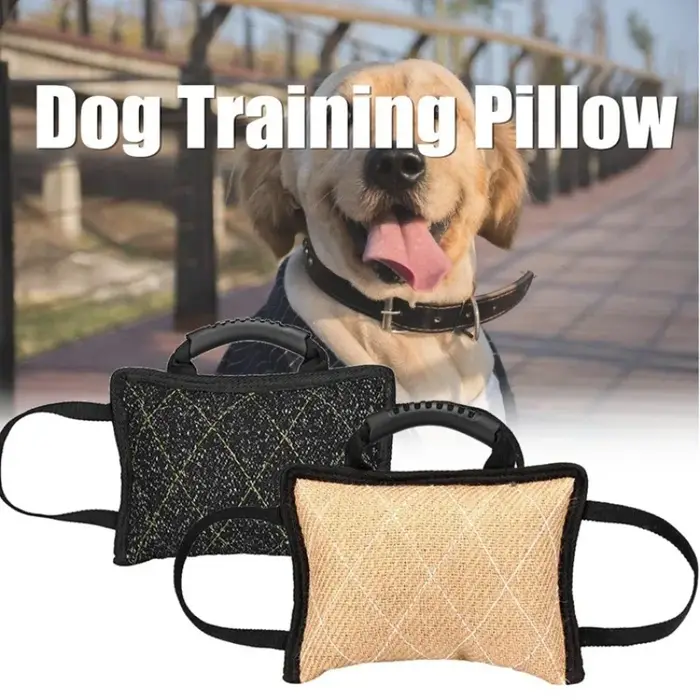 Jouet de dressage pour chien durable avec 3 poignées