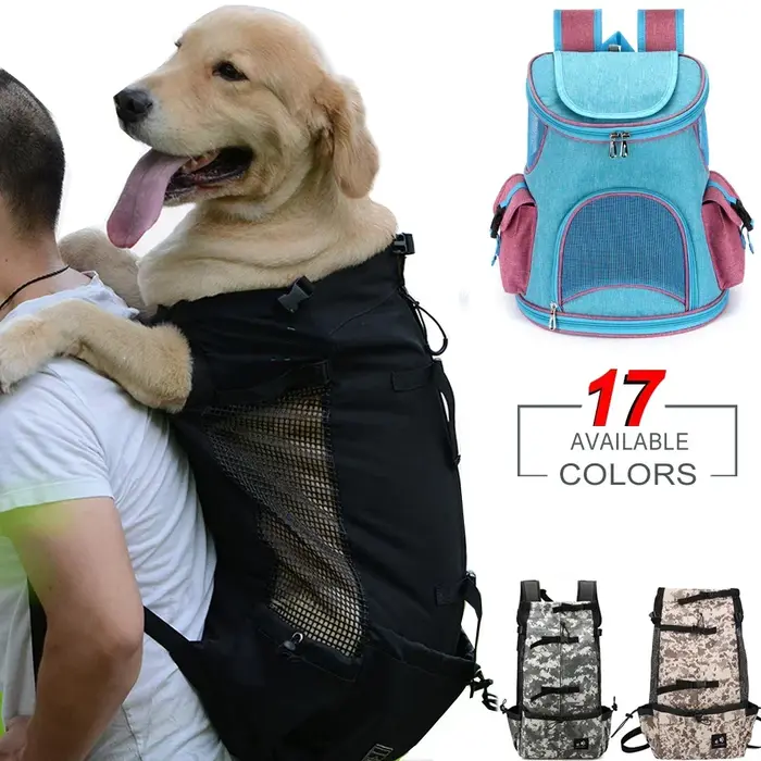 Sac de transport respirant pour chien, sac à dos Portable de voyage en plein air pour animaux de compagnie, sacs de transport réfléchissants pour chats, bouledogue français, accessoires pour chiens