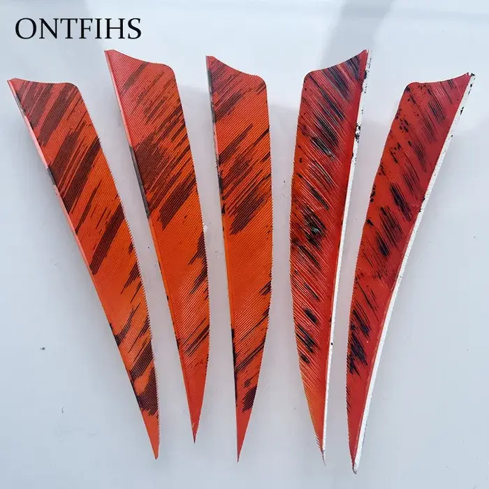 Bouclier de plumes de flèche de chasse, tir à l'arc, vraie dinde coupée, plumes pour flèches, bricol