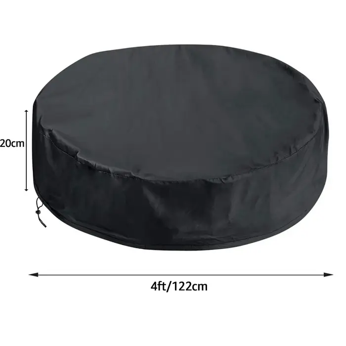 Couverture de piscine hors sol, bâche de sécurité, imperméable, pour piscine gonflable ronde, à cadr