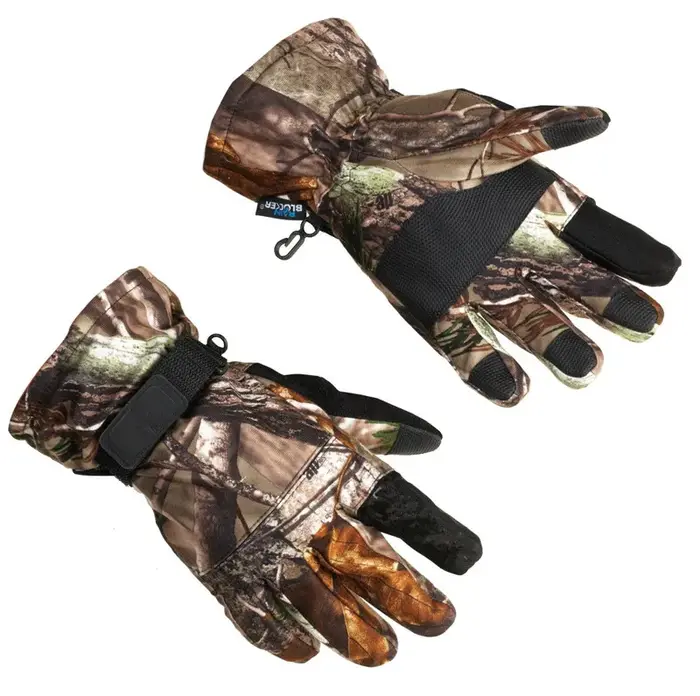 Gants de chasse néoprène camouflage hiver - Gants tir sportif - Protection thermique imperméable