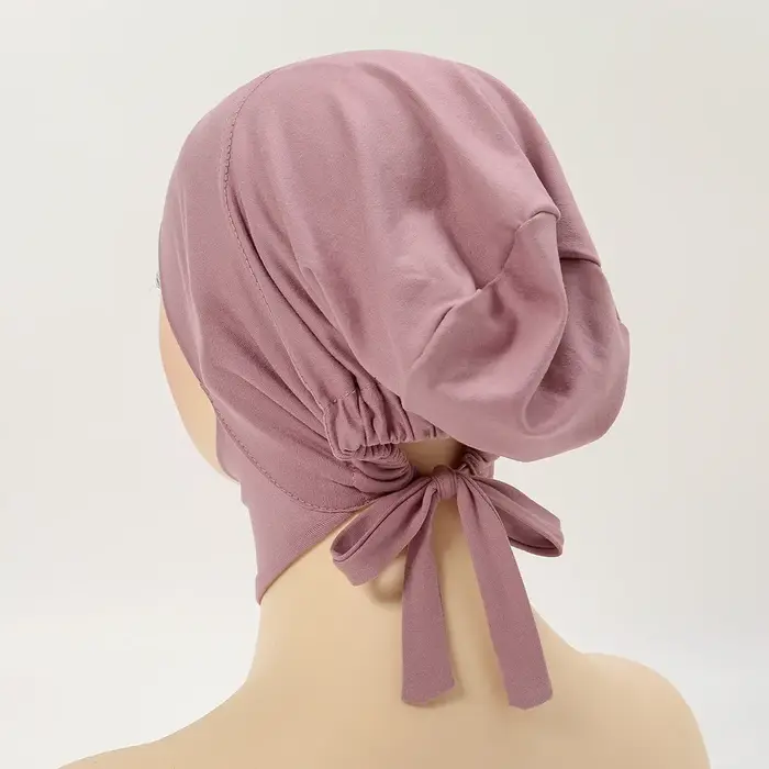 Casquette intérieure musulmane Hijab pour femmes, sous-écharpe solide, Turban, chapeau islamique mus