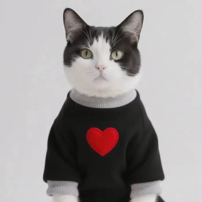 Pull en polyester à capuche LANGXINGCS pour chats style cute automne hiver à offrir pour occasions spéciales