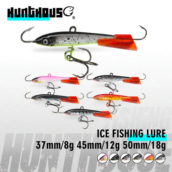 Hunthouse hiver leurre de pêche sur glace 50mm 18g artificiel gabarits équilibreur coulant appâts durs matériel