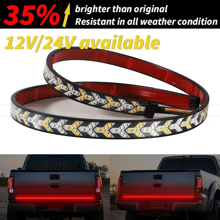 XINFOK Bar DC 12 24V rouge ambre pick-up clignotant camion Utes Bakkie conteneur Cargo Jeep RV SUV b