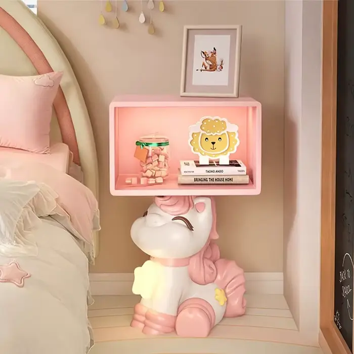 Table de chevet pour chambre à coucher, accessoires de décoration pour chambre de fille, mobilier ro