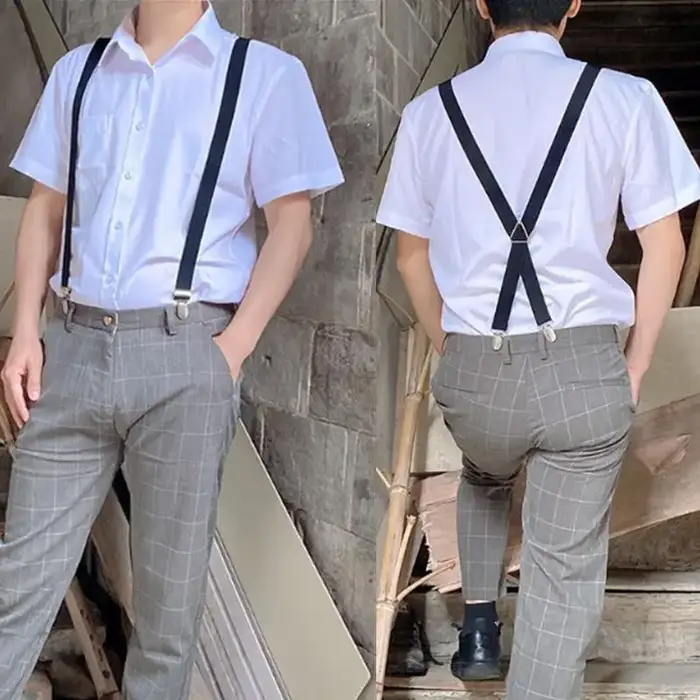 Bretelles de travail robustes pour hommes, élastiques réglables, pour pantalons, ceinture, bretelles