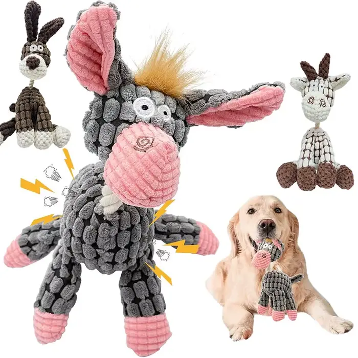 Jouet en peluche pour chien avec couineurs, résistant, pour petits et grands chiens, interagissez avec votre animal de compagnie, occasion spéciale