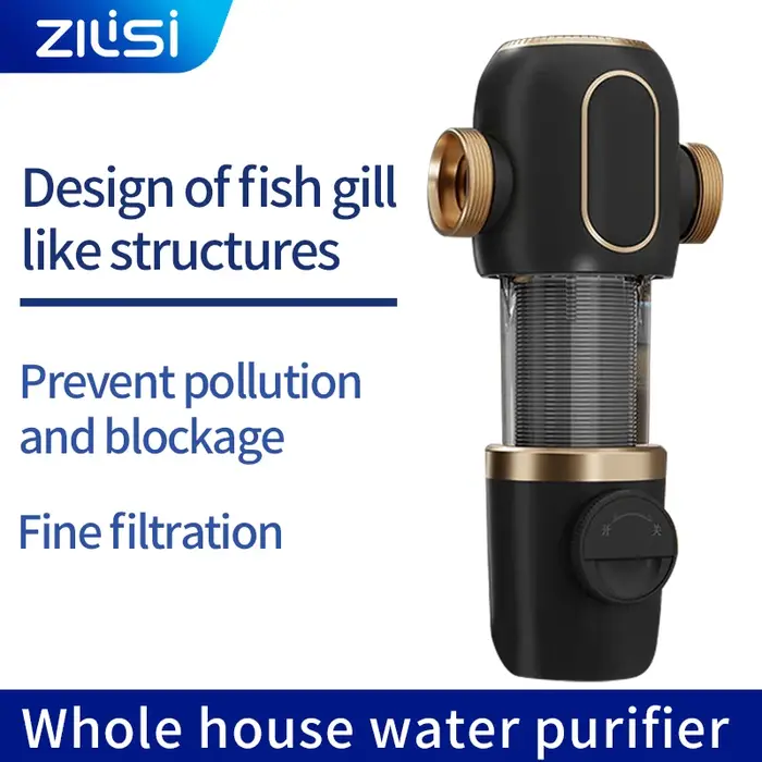 ZILISI – purificateur d'eau à filtre frontal, machine à eau potable domestique, nettoyage automatiqu