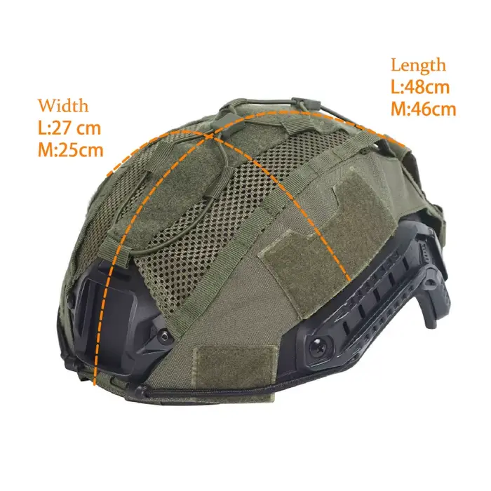 Kit housse de casque tactique maritime avec pochette batterie NVG, idéal pour casques de chasse