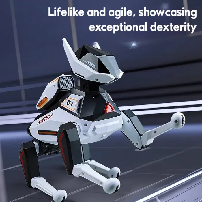 Robot chien intelligent de simulation IA, commande vocale, contrôle par application, programmation i