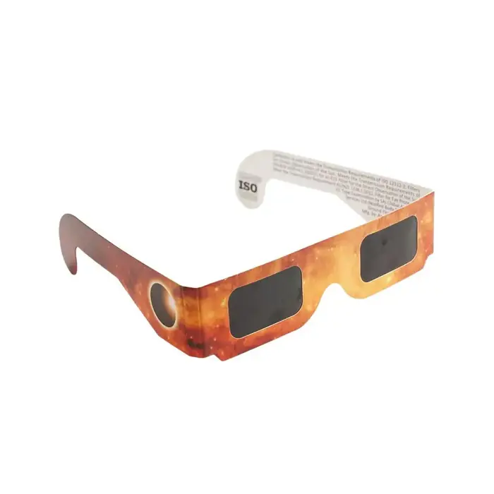 Lot de 10 paires lunettes éclipse solaire papier anti-UV - Protection yeux observation soleil en toute sécurité