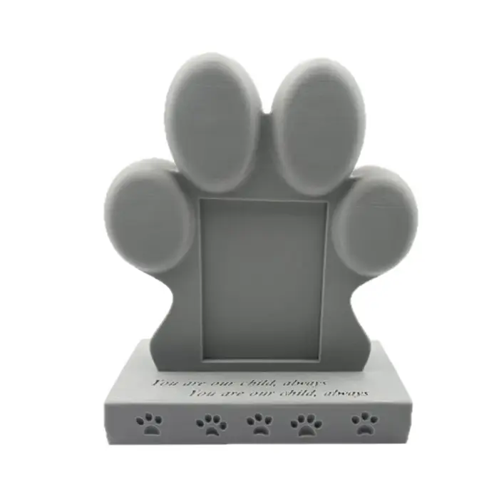 Pierre tombale pour chien, panneau perte d'animal compagnie imprimé en 3D avec pièce d'affichage aut