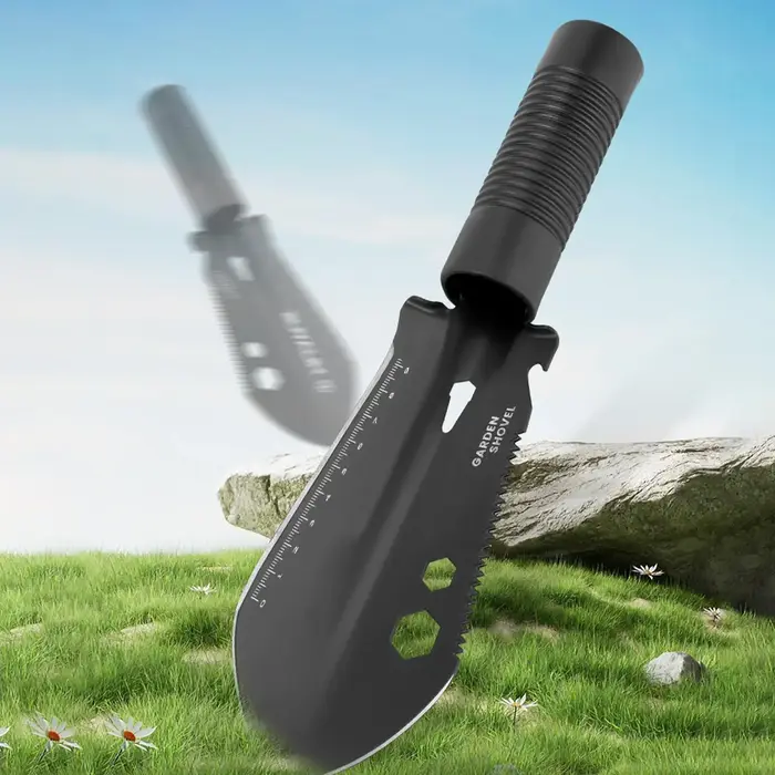 Pelle de survie 7 en 1 multifonction