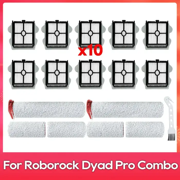 Compatible pour ( Roborock Dyad Pro / Dyad Pro Combo / WD2H1A / A10 Ultra ) Brosse Douce Rouleau Fil