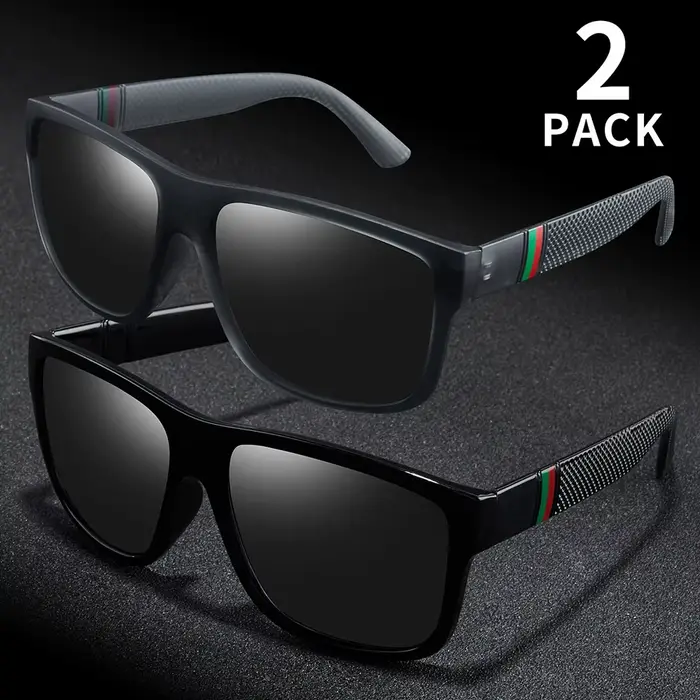 Lunettes soleil polarisées 1 2 pièces marque designer vintage homme mode conduite eyewear