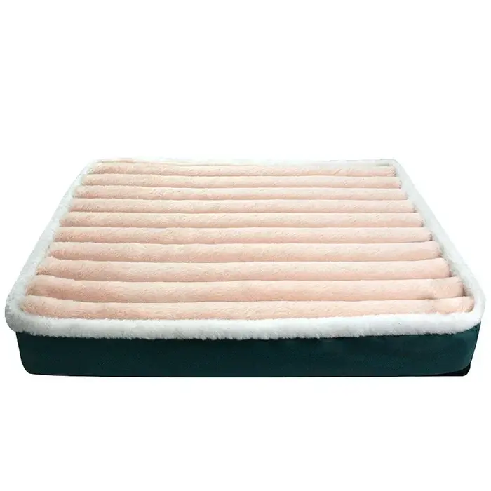 Lit souple pour chien, matelas apaisant pour animaux de compagnie, avec housse amovible et lavable, 