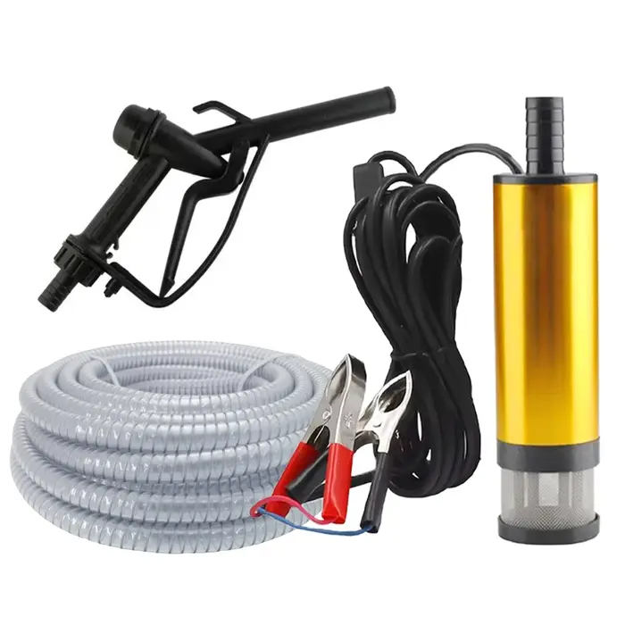 Pompe à huile électrique pour voiture, 38/51MM, 12V, pour pomper l'huile Diesel, pompe de transfert 