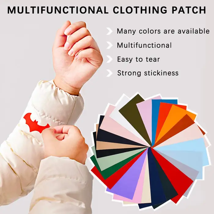Patchs de réparation auto-adhésifs imperméables multicolores pour réparation de vêtements et doudounes occasions spéciales et cadeaux créatifs