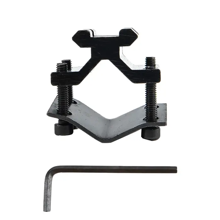 Adaptateur de montage de baril pour lunette, rail réglable, lampe de poche et laser, 20mm