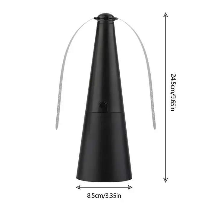 Ventilateurs de table USB anti-mouches pour extérieur, ventilateur tapette à mouches rotatif pour al