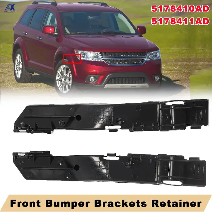 Support de retenue de pare-chocs avant de voiture, paire d'espacement gauche droite, Support de mont