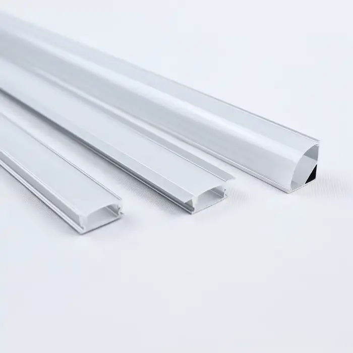 Profilé en aluminium LED, 0.5 m/pièce, coin en forme de U/V/W pour barre de bande LED 5050 2835, sup