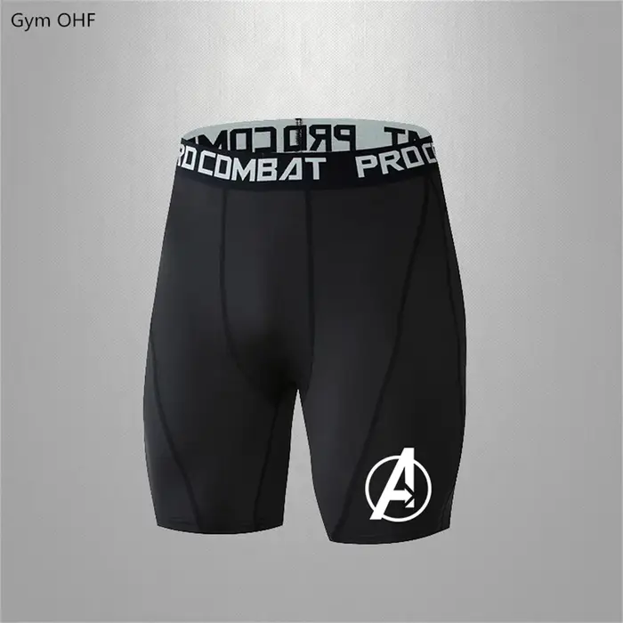 Legging de Yoga Super Hero pour hommes, collant de course, short de sport, de Compression, de Fitnes