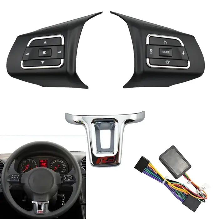 Bouton de volant interrupteur bouton de volume interrupteur audio bouton de téléphone pour VW Jetta 