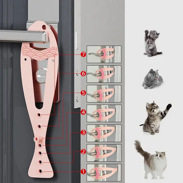 Butoir de porte pour chien support de porte réglable pour chat accessoire de sécurité en plastique pour animaux de compagnie pour maison occasions spéciales