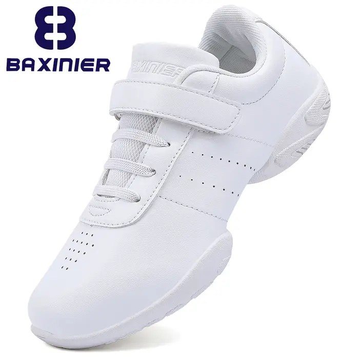 BAXINIER – chaussures de danse de pom-pom girl blanches pour filles, baskets d'entraînement athlétiq