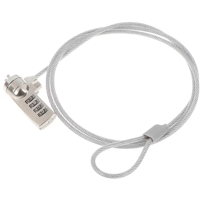 Chaîne antivol de verrouillage d'ordinateur de sécurité avec code à quatre chiffres pour protéger votre ordinateur portable et données précieuses lors des déplacements et en espaces publics
