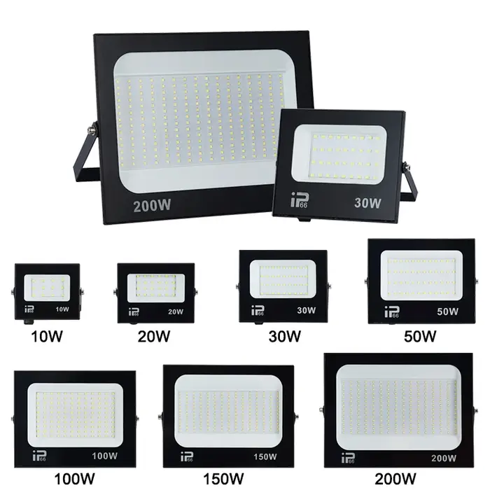 Projecteur de projecteur LED 200W, éclairage extérieur 6500k, étanche IP66, pour mur, Garage, gymnas