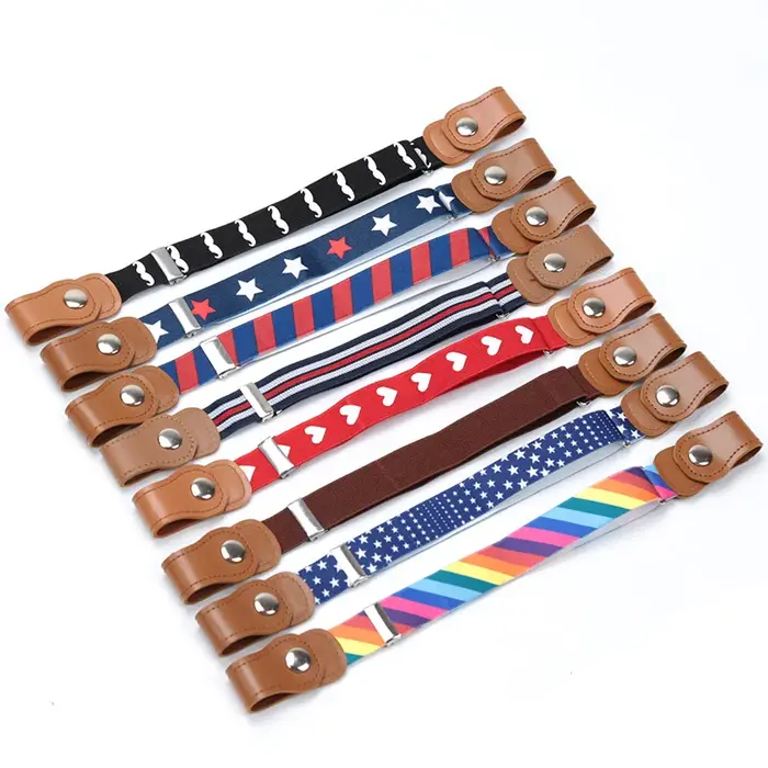Toile enfants ceinture élastique pantalon pour filles garçons Anti déduction ceinture bébé pépinière