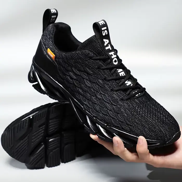 Chaussures de course coordonnantes respirantes pour hommes, à la mode, légères, à lacets, résistante