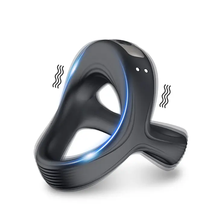 Anneau pénien vibrant pour hommes, retard d'éjaculation, vibrateur de pénis pour couples, anneau de 