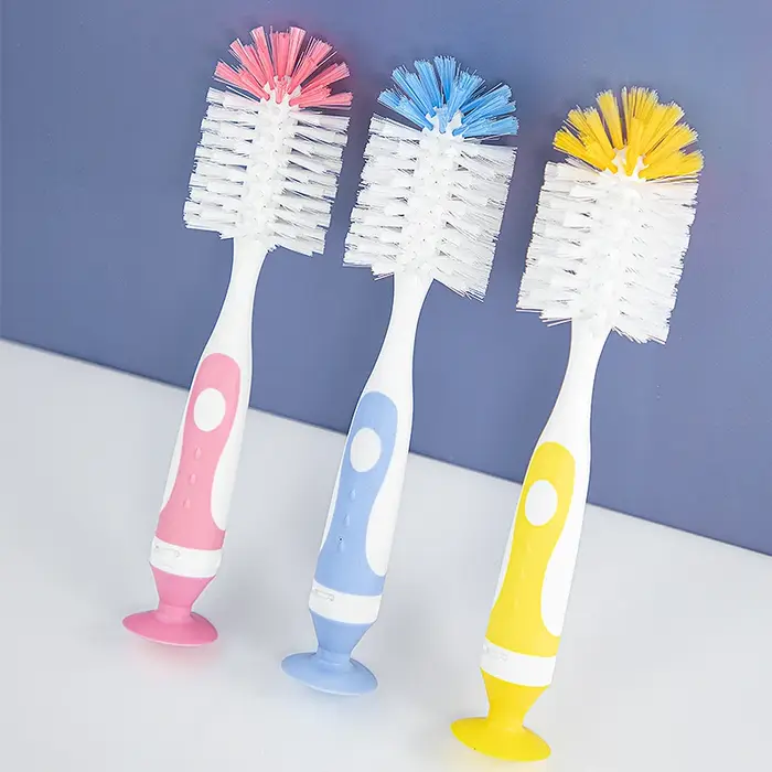 2 en 1 mère-enfant en Nylon biberon tasse brosse de nettoyage support d'aspiration Type alimentation