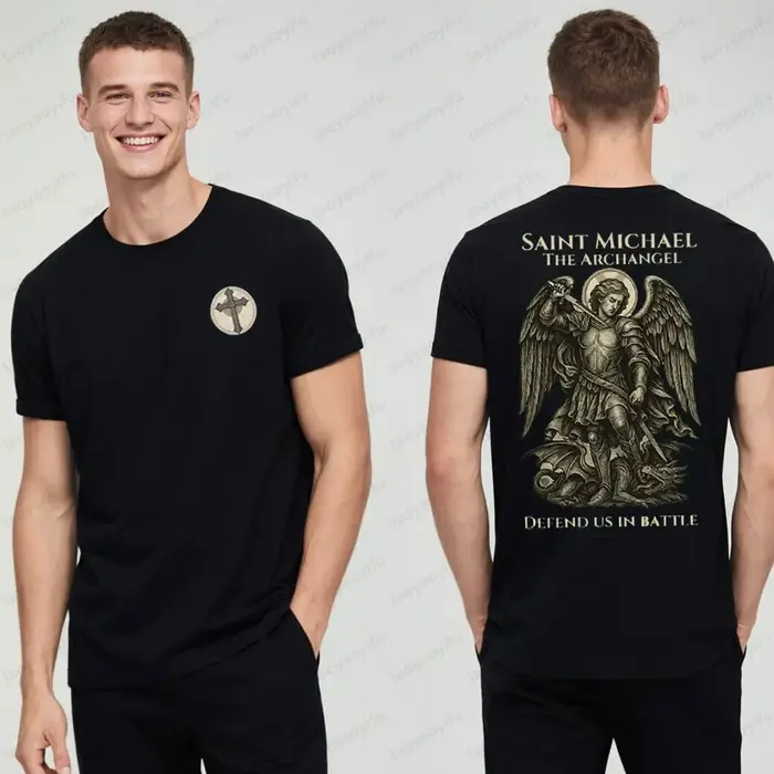 Saint Michael l'archange t-shirt guerrier catholique