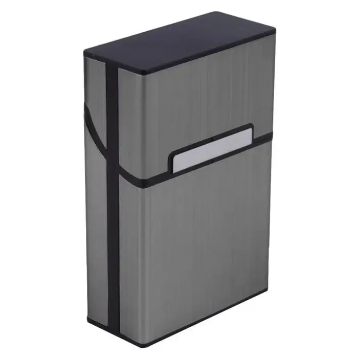 Étui à cigarettes Portable mince en aluminium, taille King régulière, porte-tabac en plastique, boît
