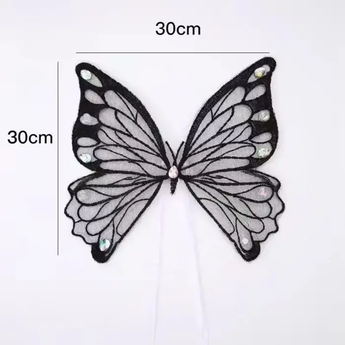 Aile de papillon scintillante pour chien, décoration arrière douce pour animaux de compagnie, cadeau