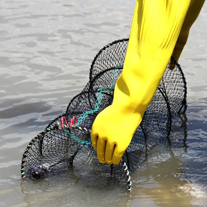 40*80CM télescopique pliable écrevisses crabe piège à poisson Net crevettes homard Cage pliable Port