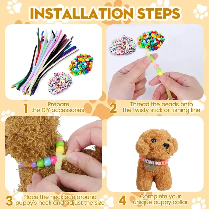8-24 Kits DIY Adopt A Puppy pour la création de chiens en peluche