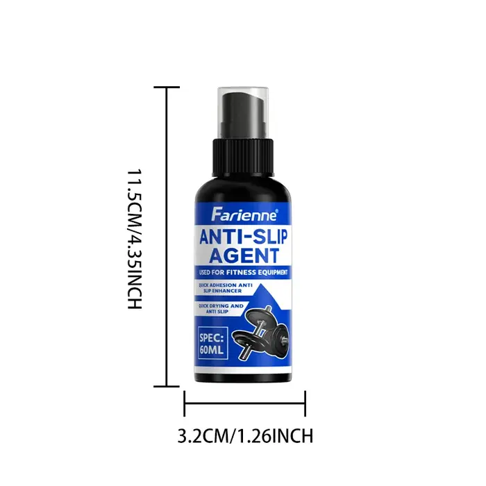 Farienne 60ML Spray Antidérapant pour une Prise Solide - Améliore la Tenue pour le Sport, le Fitness
