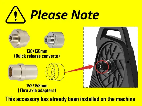 Thinkride X2Max et XXPRO conversion à dégagement rapide 130/135mm convertisseur d'essieu pas à disqu