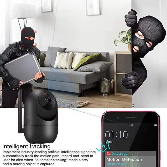 Caméra IP WiFi YCC365 Plus suivi automatique 1620P - Surveillance maison vision nocturne bébé sécurité