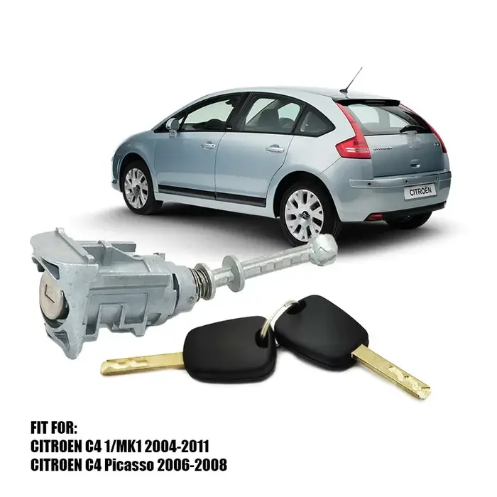 Pour Peugeot 407 Citroën C4 2004-2011 Picasso 2006-2008 Cylindre de serrure de porte avant gauche av