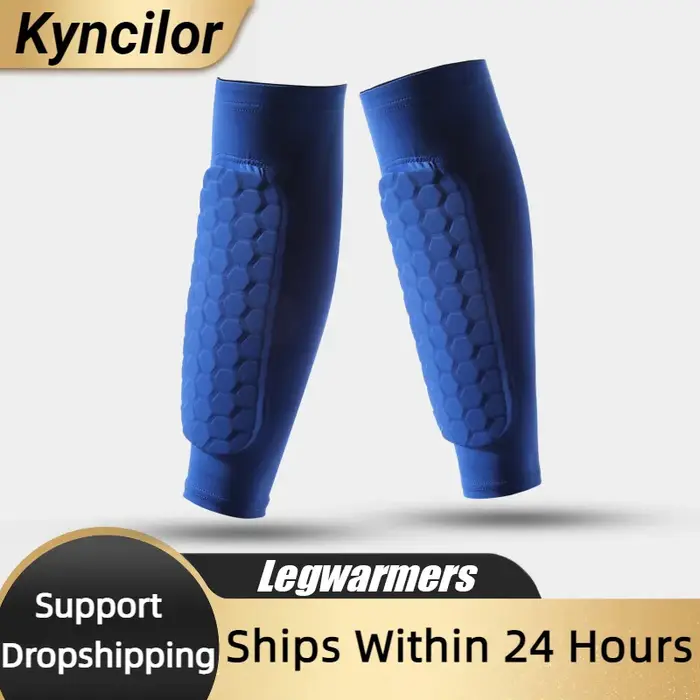 1 PC manchons de jambe protège-tibia antichoc nid d'abeille Nylon soutien chaussette protège-tibia é