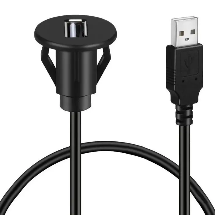 Ligne de montage encastré pour tableau de bord de voiture, câble d'extension de panneau de Port USB 