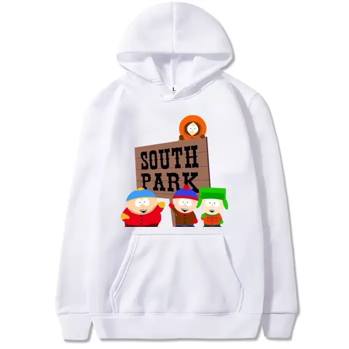 Sweats à capuche College South Park pour hommes, nouveaux sweats à capuche graphiques, vêtements noi
