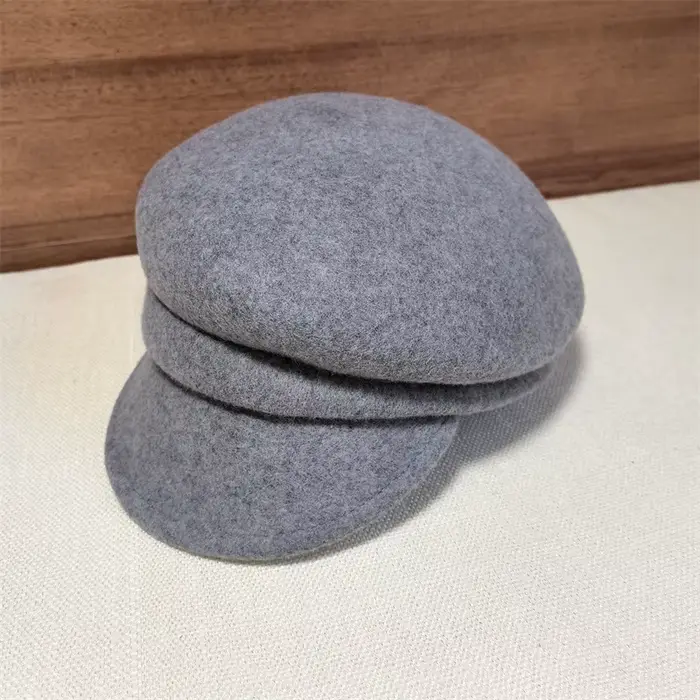 Chapeau de journal en laine asymétrique haut de gamme pour femmes saison froide élégant occasion spéciale